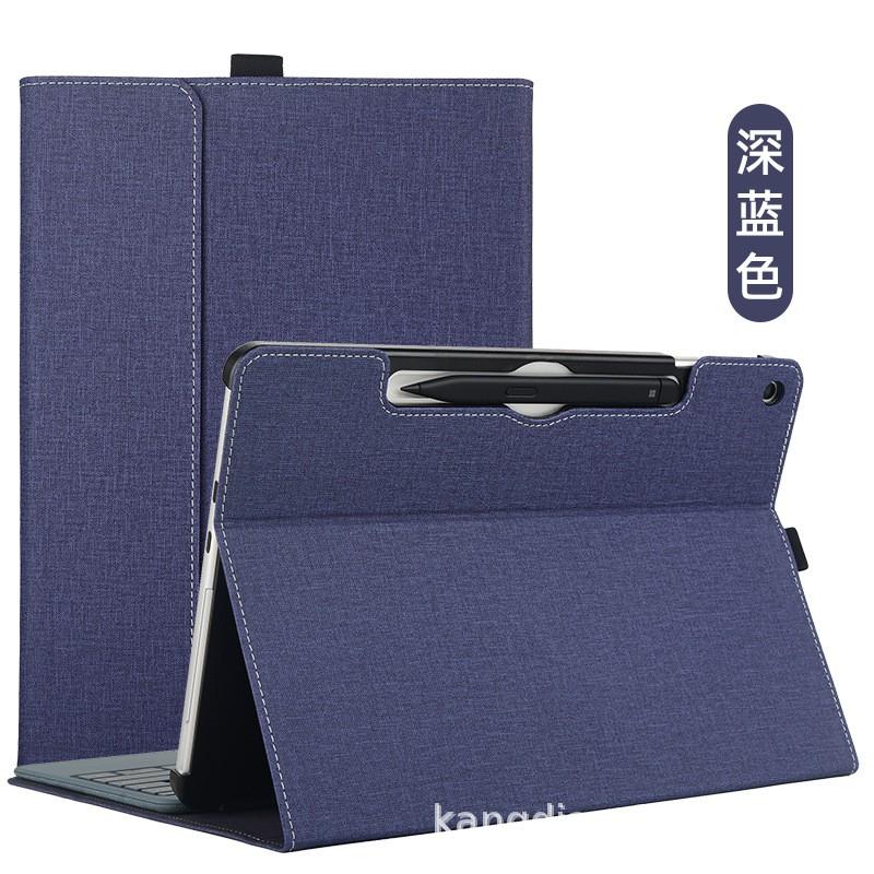 PC Hard Shell Case With Inner Sleeve Surface Pro 12 2110 Shockproof Scratch Resistant Handmade Leather-Style Cover