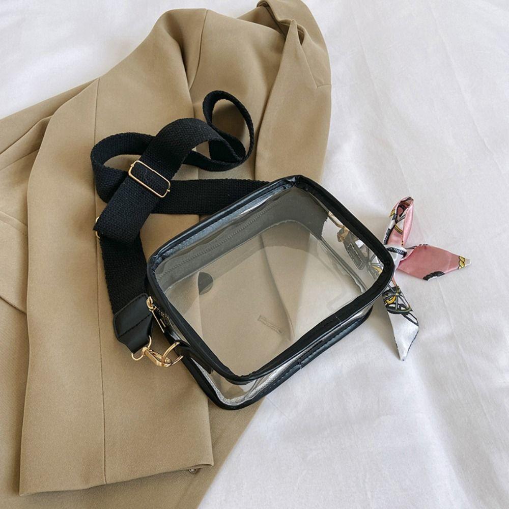 Прозрачная сумка-кроссбоди из желе, сумка для хранения, прозрачная сумочка, ПВХ, сумка через плечо, для улицы