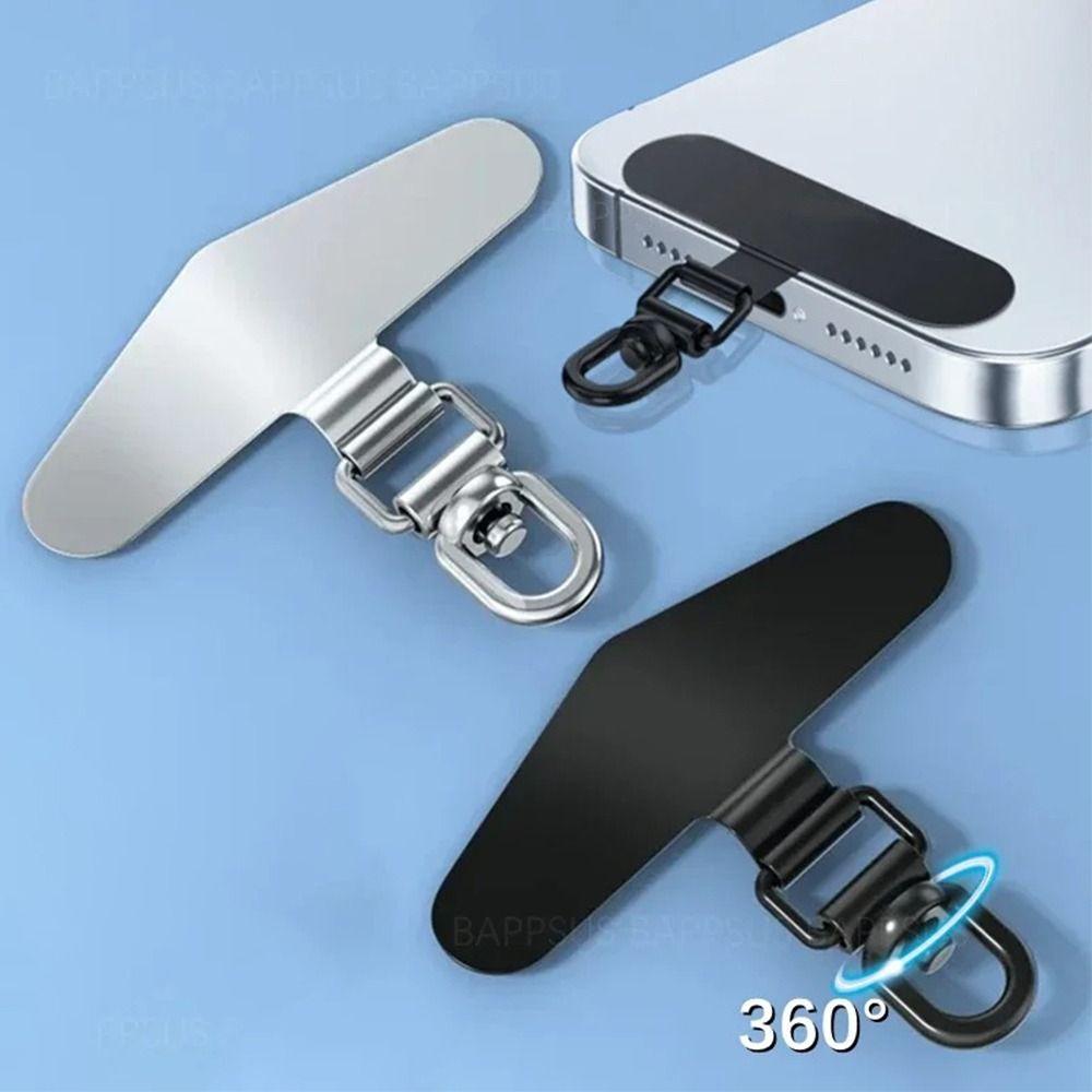 Ultra-thin Phone Lanyard Clip  Patch Stainless Steel Case Clip Strap Fixed Gasket  for Mobile Phone