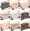Cute Travel Portable Waterproof Large Capacity Makeup Storage Bag Geometric Pattern Polyester Material Unisex Urban Simple Style