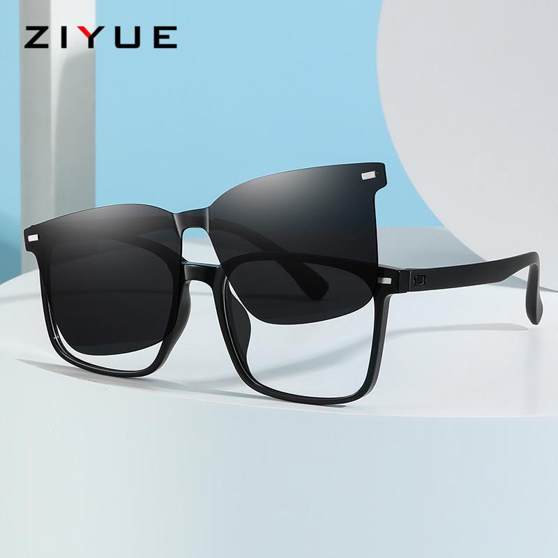 Модные поляризованные солнцезащитные очки-клипсы, оправа TR90, готовы для установки линз по рецепту, защита от УФ-лучей