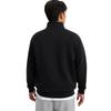 Under Armour UA Rival Mock Neck Logo Printed Soft Fit Raglan Long Sleeve Sweatshirt Men Sweatshirt Black 1386016-001