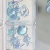 12 Ячеек 60 Штук Ледяные Ракушки Морские Звезды Океанская Серия Шармы для Ногтей Смоляные Аксессуары Декорации для Маникюра 3D Смешанные Ракушки Маникюр