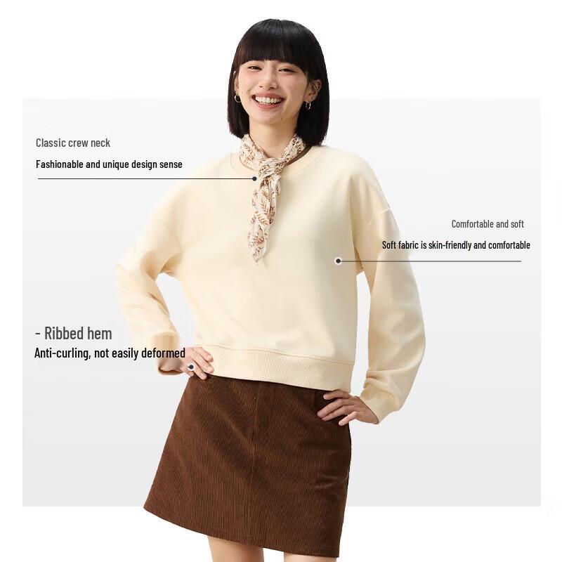 Warrior Women's Casual Drop-Shoulder Pullover Sweatshirt