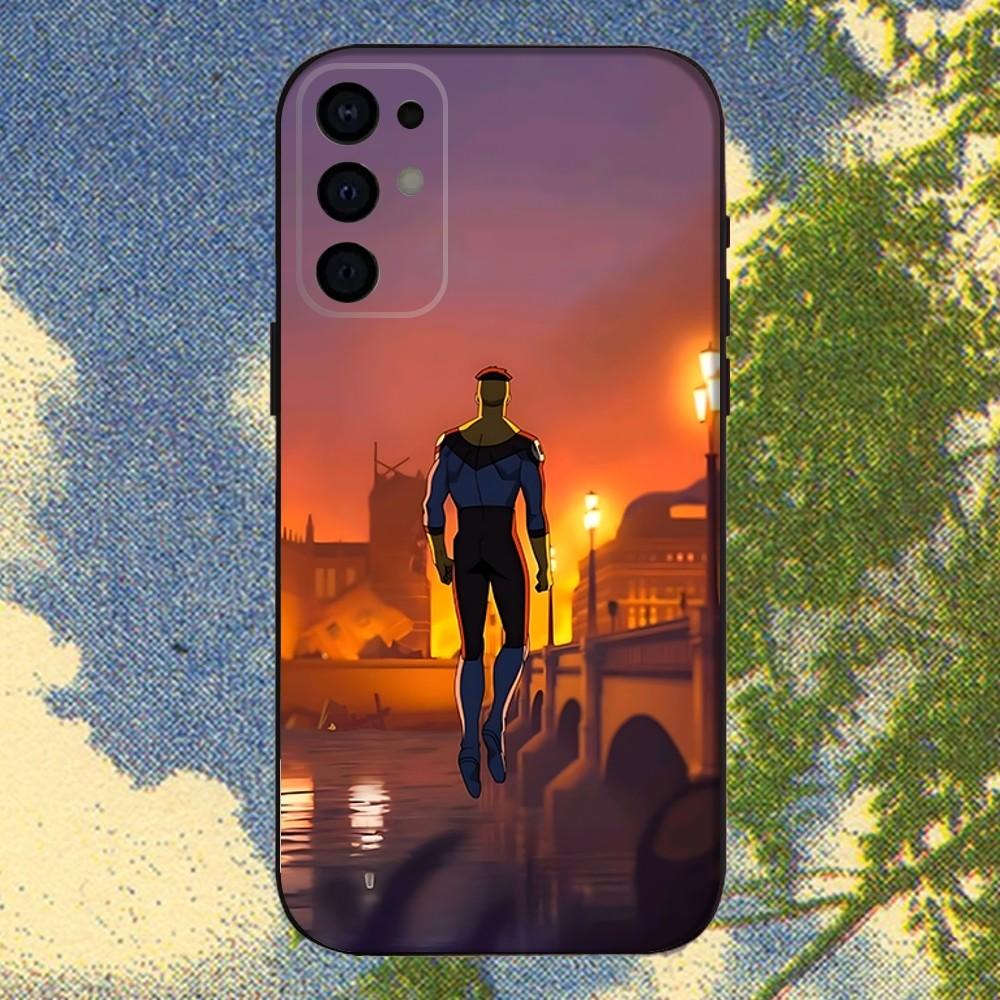 I-Invincible-Мультяшный Чехол Для Телефона Samsung S25,S24,S21,S22,S23,S30,Ultra,S20,Plus,Fe,Lite,Note,10,9,5G Черный Чехол