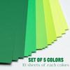 Цветная бумага 8,5x11 дюймов, 50 листов, Набор из 5 цветов, Радужная цветная бумага 178 г/65 фунтов, Плотная бумага для поделок для детей, Оптовые школьные принадлежности, Искусство