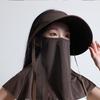 Новая летняя маленькая цветочная шляпа, для работы в саду, защита от солнца, защита лица на улице, шляпа для сбора чая, маска, интегрированная шляпа