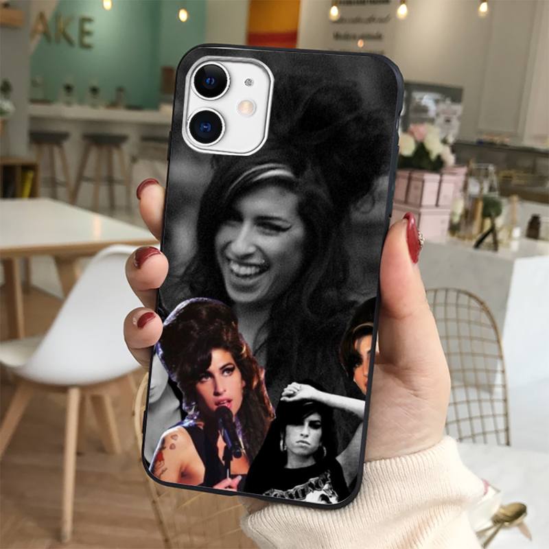 Yinuoda Чехол для телефона Amy Winehouse для iPhone 11 12 13 mini pro XS MAX 8 7 6 6S Plus X 5S SE 2020 XR