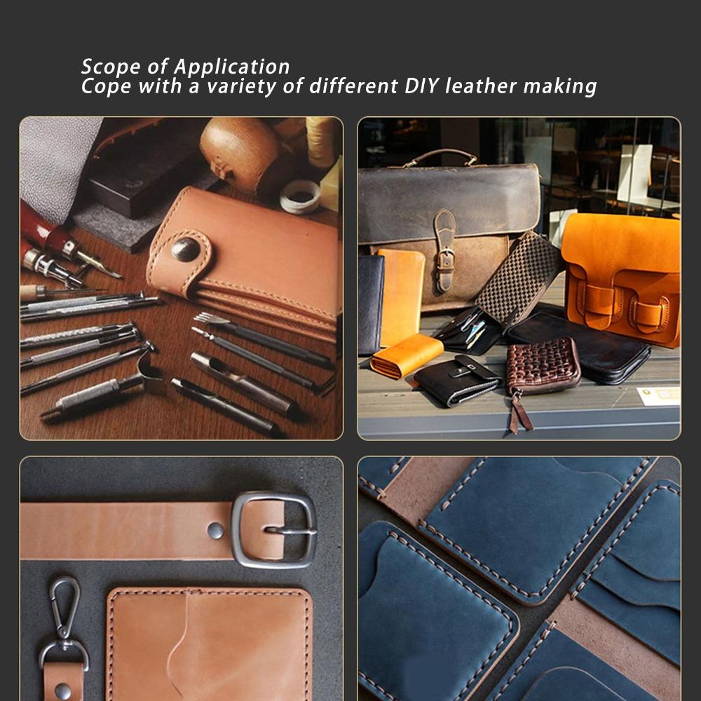 Auxiliary Chopper Leather Stitching Aid Stainless Steel Pricking Iron Aid For DIY Handicrafts