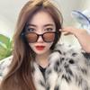 Fashion Square Sunglasses Women Clear Ocean Lens Shades UV400 Men Retro Rivets Decoration Orange Pink Sun Glasses Gafas De Sol