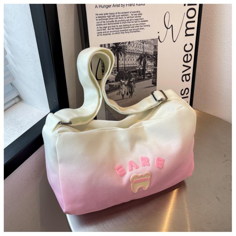 Холщовая сумка Candy, женская сумка через плечо, свежая сумка-подушка, тканевая сумка, большая вместительная сумка на плечо