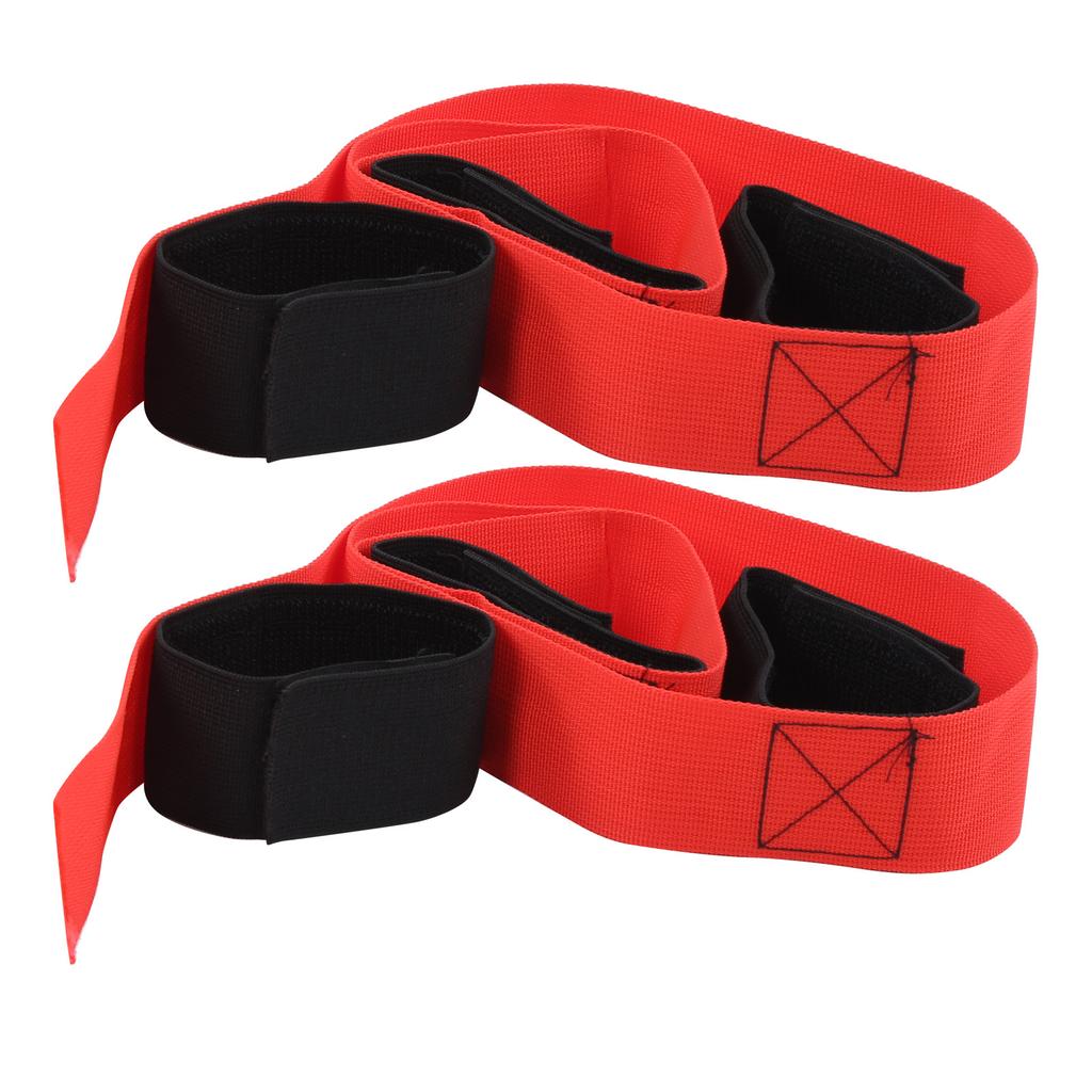 2Pcs Fun Outdoor Sports 3 Legged Race Bands Giant Footstep Tram for Game Activities