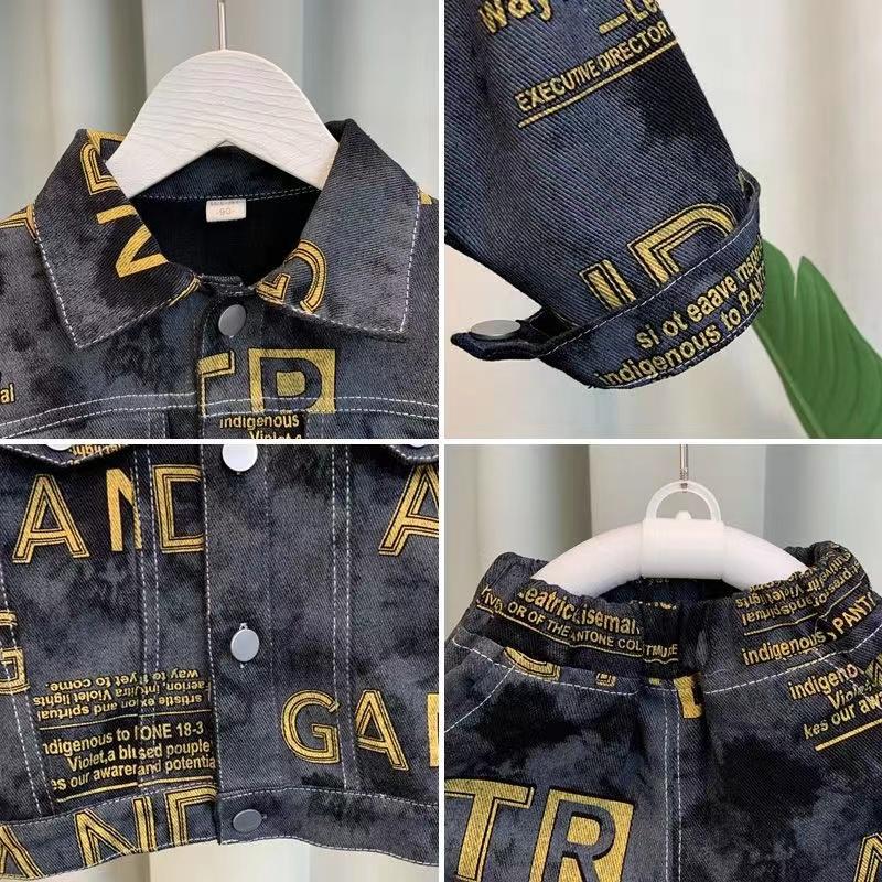 Весна Осень Мальчики Комплект Детская Красивая Одежда Малыш Ковбой Комплект Из Двух Частей Детские Наряды