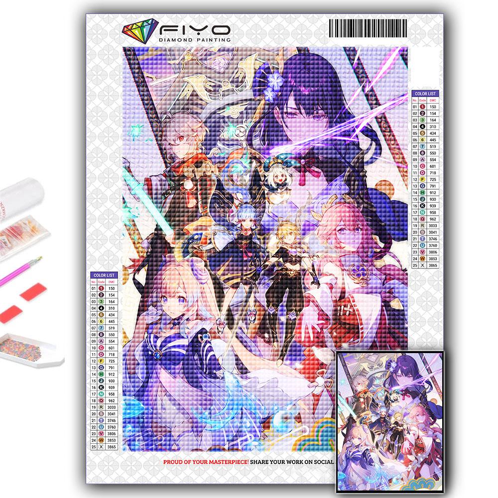 Алмазная картина Genshin Алмазная мозаика Ремесло Алмазная вышивка Картина