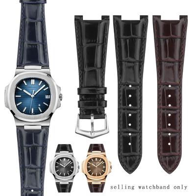 Классический ремешок для мужских часов Patek Philippe Nautilus 5711 5712G Series из воловьей кожи, ремешок с вогнутым ртом, 25*13 мм