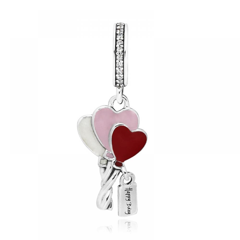 PAndora 798076cz Heart Balloon Pendant And Dangle Silver Charm