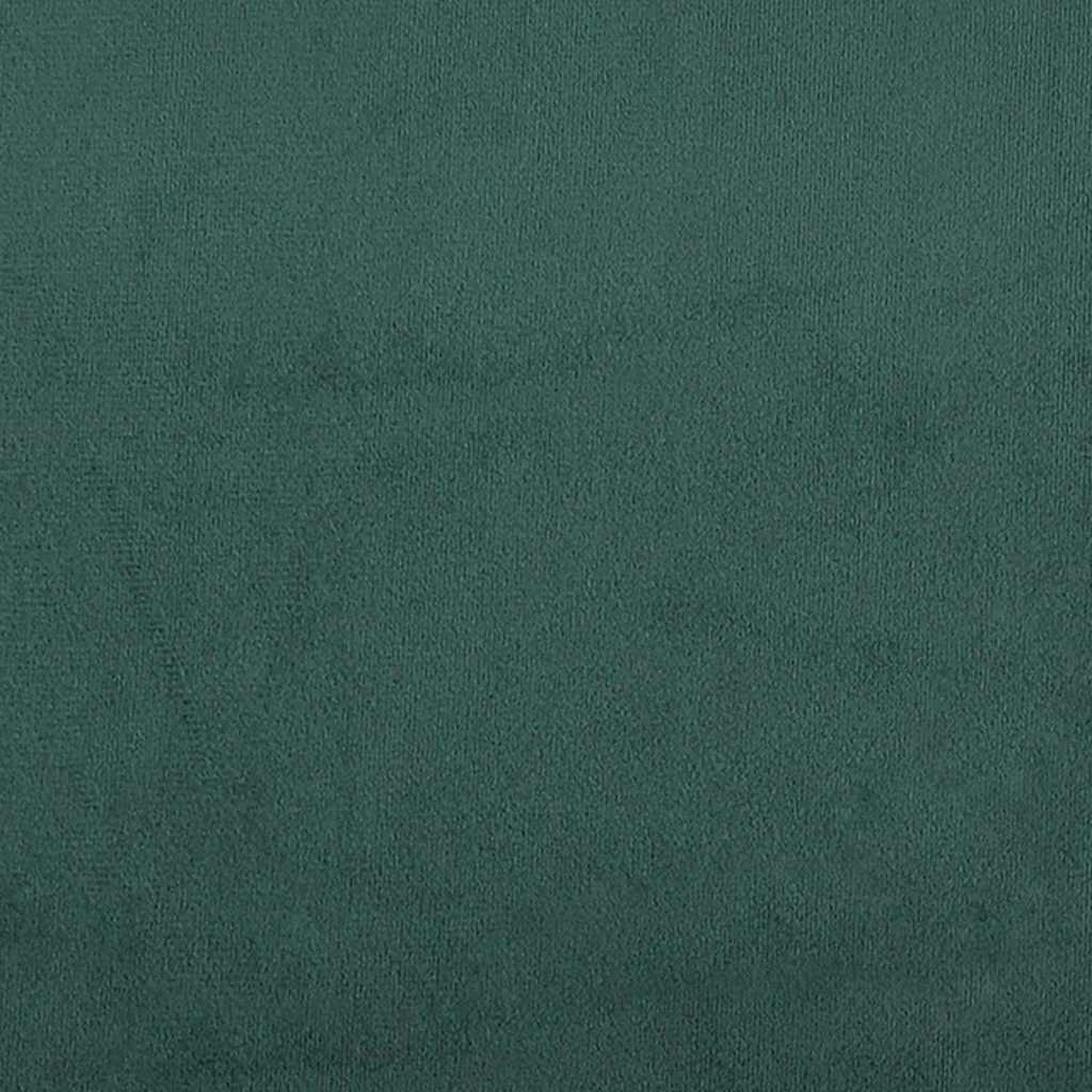 Box Spring Bed with Headboard Dark Green 200 x 90 cm Velvet