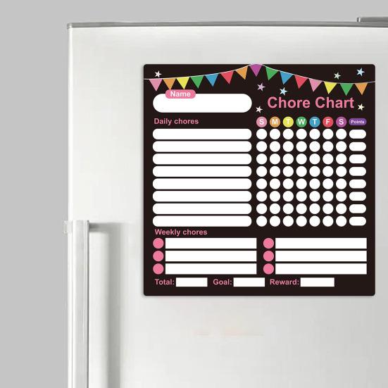 3 шт. Магнитная белая доска с ручкой-ластиком, резиновая магнитная подложка, устойчивая к пятнам поверхность, доска для детского вознаграждения