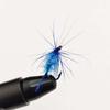 Сухие мушки для рыбалки - 6/10 шт. - сине-желтые сухие мушки-мушки с шелковым телом Crystal Flash, размеры № 10 для ловли форели, окуня, карпа и т. д. в пресной или соленой воде.