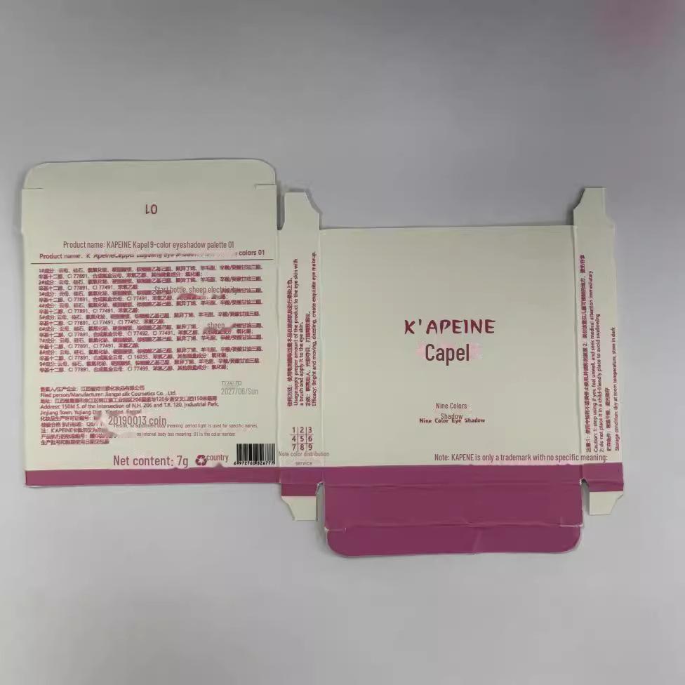 Палитра теней для век Capel из 9 цветов: Перламутровый бриллиант, матовый, глянцевый, контурный, дымчатый макияж глаз в земляных тонах