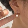 Серьги-гвоздики Glossy Love, женские простые и маленькие серьги в форме сердца, осенние повседневные серьги для работы и поездок на работу