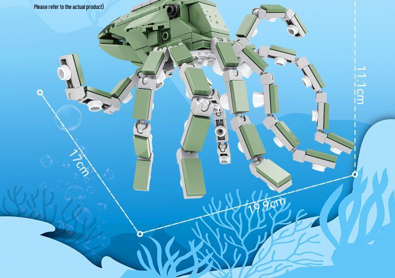 KaiZhi Ocean Building Blocks Educational Toy (Model 80045): Small Parts Assembly Gift for Boys