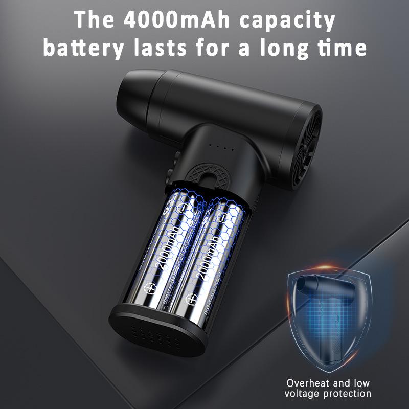 Wireless High-Power Blower with LED Light for Keyboard and Computer Dust Removal