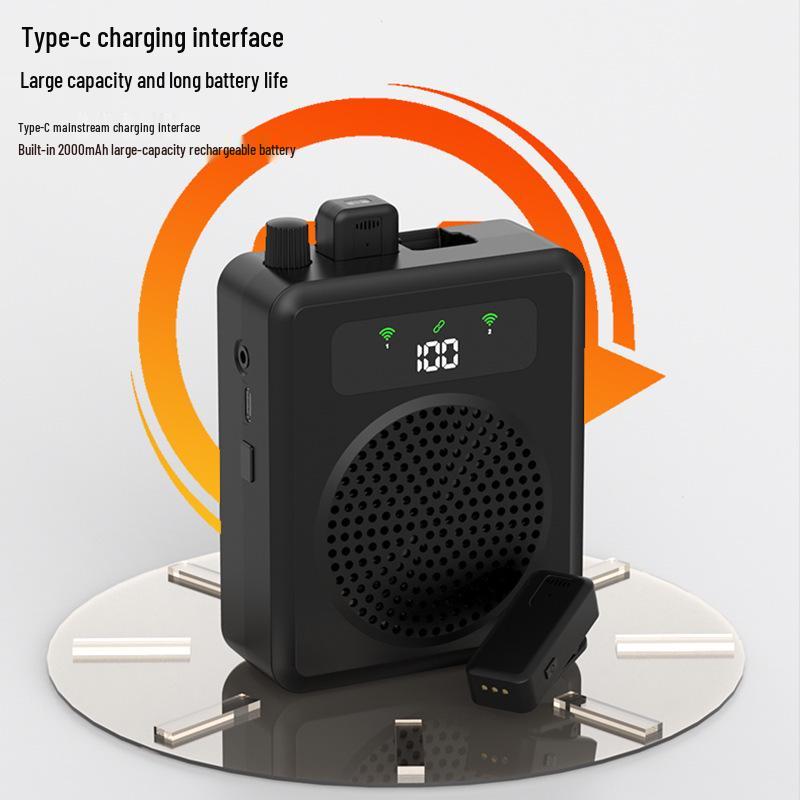 Wireless Outdoor Megaphone with Lavalier Mic for Teachers