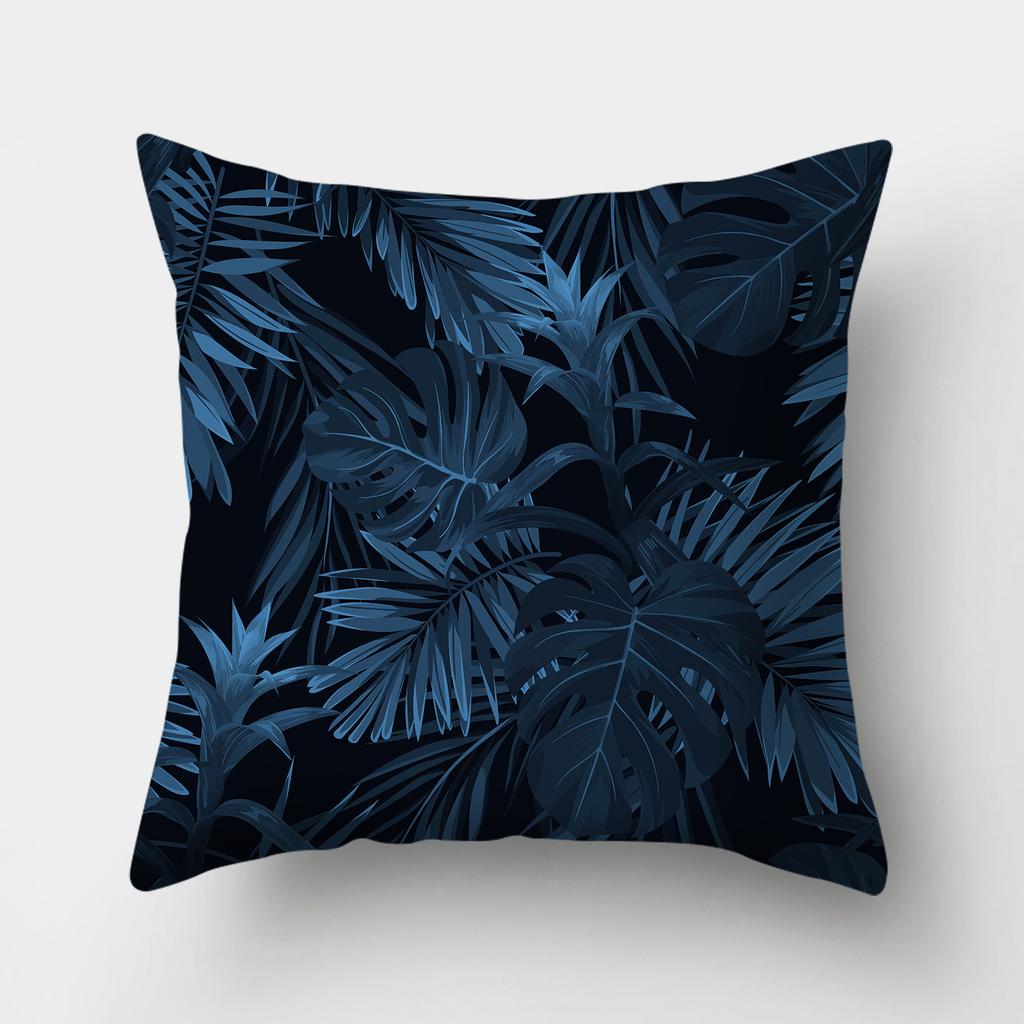 Blue Pattern Decorative Cushion Cover Stripe Geometric Pillow Case For Car Sofa Decor Pillowcase Home Throw Pillow Cover 45X45CM