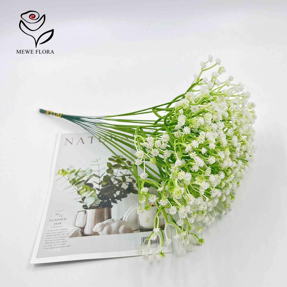 30 шт. Искусственные белые цветы дыхания младенца, реалистичные на ощупь, искусственная гипсофила, букет для свадьбы, цветочная композиция, вечеринка, домашний декор