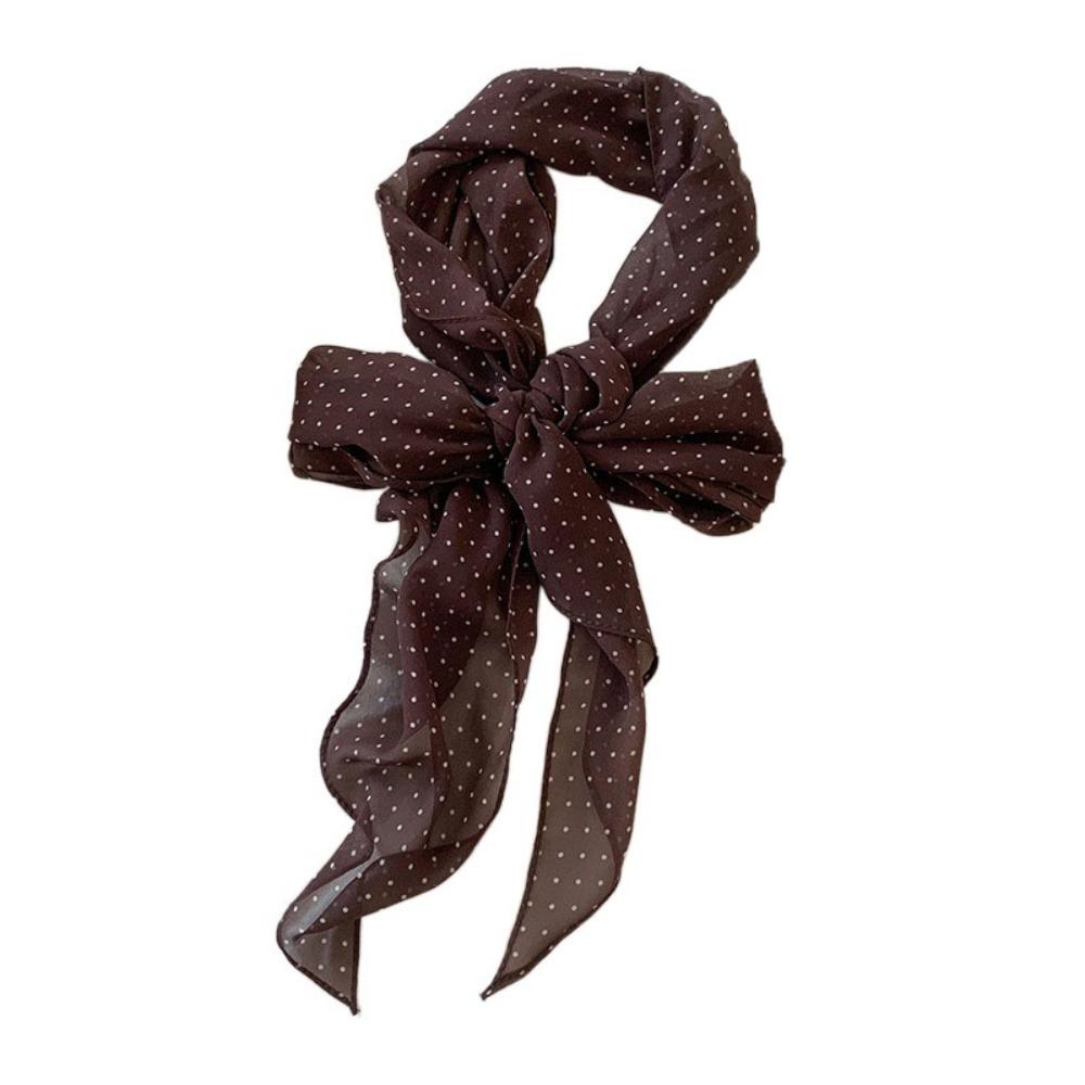 Printed Polka Dot Scarf Ribbon Long Scarves Retro Scarf Headband  Dressing Decoration