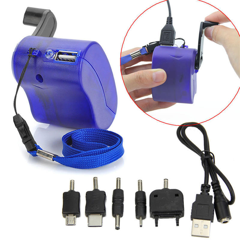 Аварийное зарядное устройство для сотового телефона Usb Crank Hand Manual Dynamo для Mp4 Mobile Pda Pop