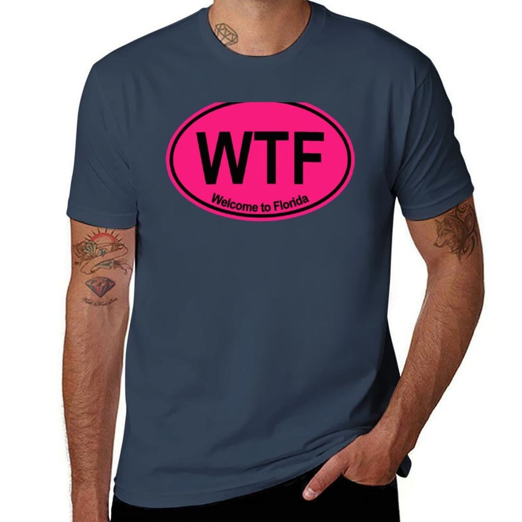 Wtf Welcome To Florida Tshirt Large Size Short Sleeve Tshirt
