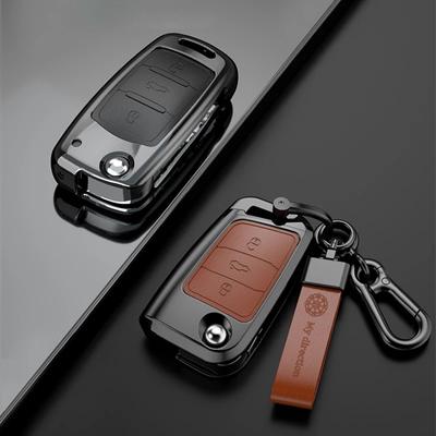 Чехол для ключей от автомобиля для VW Volkswagen Polo Golf 4 5 6 7 T5 MK7 Tiguan Passat B6 B5 Skoda Octavia A5 A7 Seat Leon FR 2 Ibiza Ateca