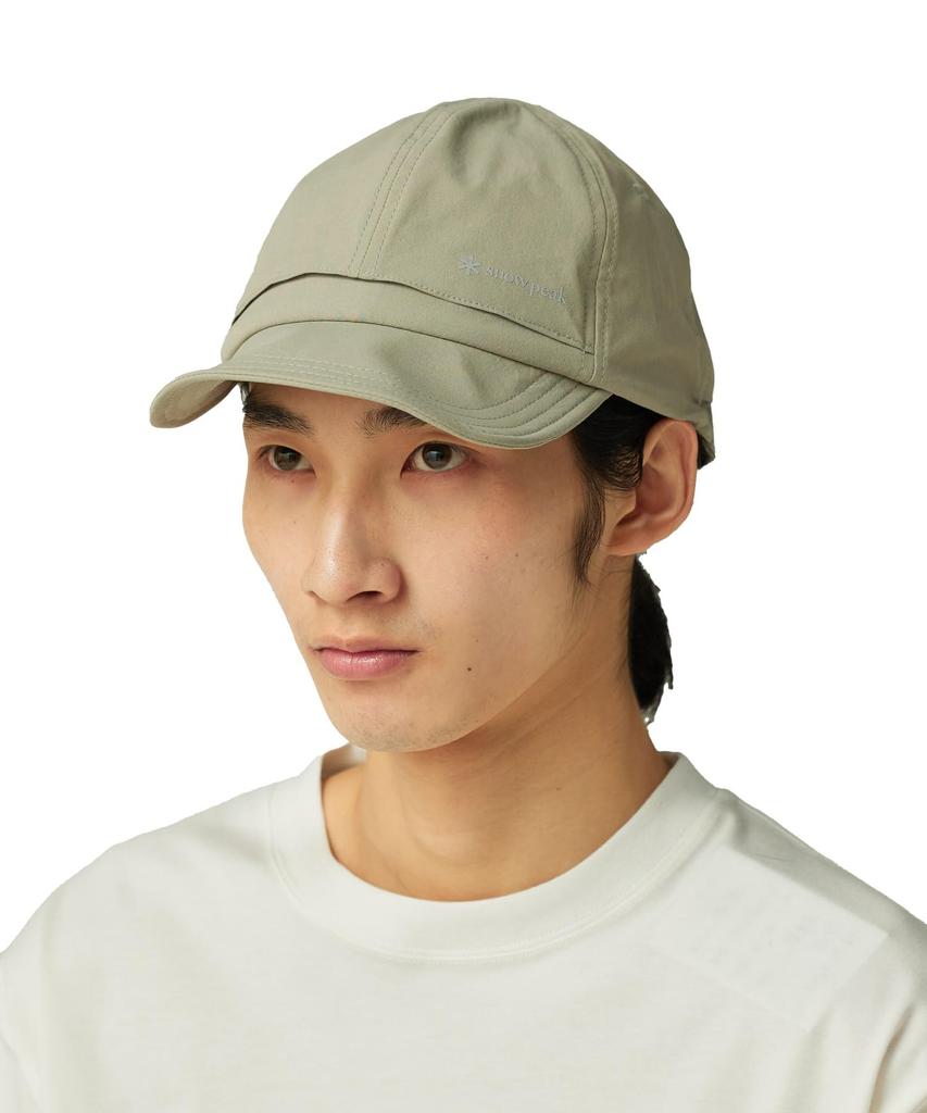 Snow Peak Stretch Cap Light and Headwear Water-Repellent AC-25AU003, Gray, Men's Women's,