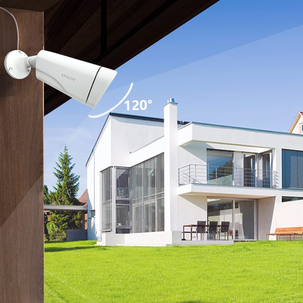 KPACOT Security Camera Outdoor Surveillance Camera 5 Million Pixels 5X Optical Zoom Remote Control AHD Camera Wide Angle Shooting 4 In 1 Ultra HD