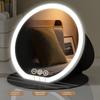 3 Color LED LED Makeup Mirror Round Mirror Portable Vanity Mirror  Office Use