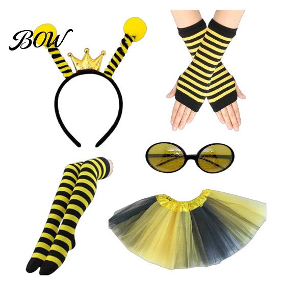 Fun Costume Wings for Kids Cute Bee Wing Kids, Honey Festival Costume, Princess Girls Dress Festive Accessories Up Accessory Toddler