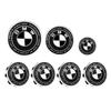 BAGE7 Car Sticker ForBMW LOGO wheel hub cover before and after modification: E30E38E39E46E60 X5X6 Thunder special limited joint black