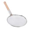 Skimmer Spoon Stainless Steel Fine Mesh Food Strainer Filter Spoon with Wooden Handle Multi Purpose for Home Kitchen