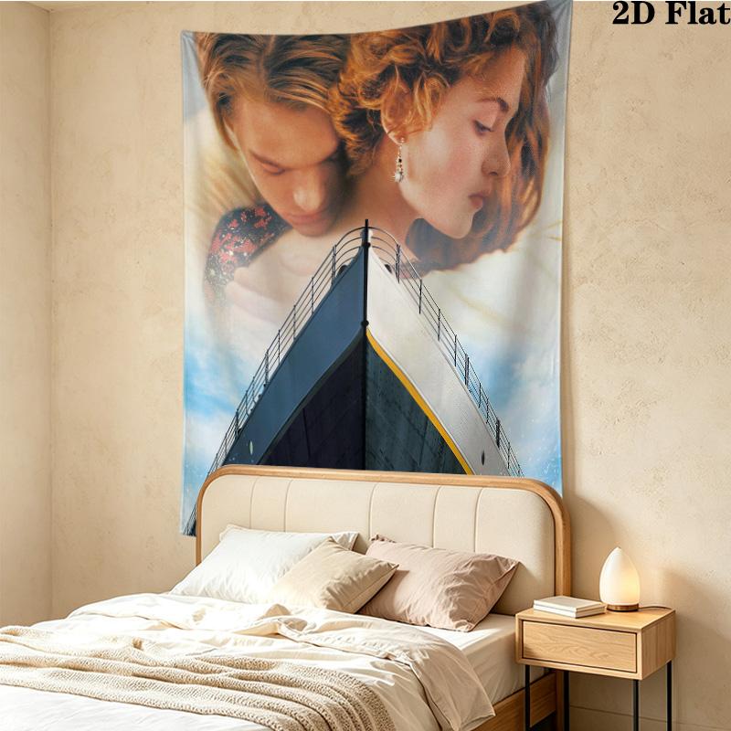 Titanic Wall Tapestry Aesthetic Wall Hanging Printed Fabric Blanket Decorative Tapestries For Bedroom Living Room Home Decor