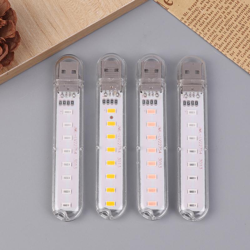 Мини Usb светодиодный светильник для чтения книг DC5V ультра яркий светильник для чтения книг 8 светодиодов портативный прикроватный светильник для портативного компьютера портативный ноутбук