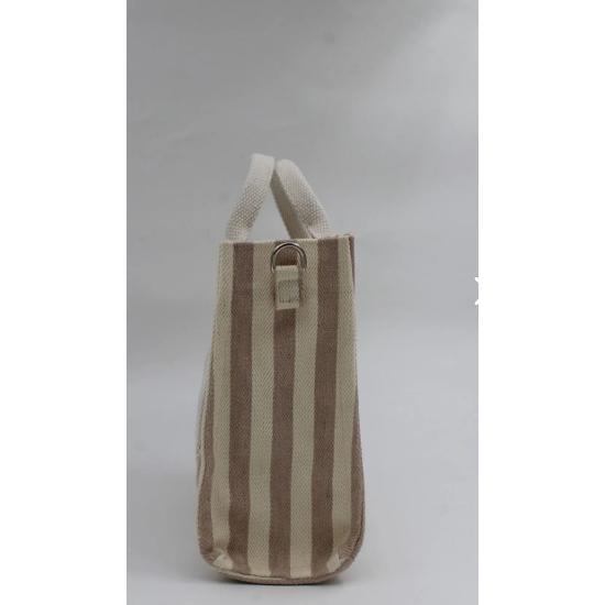 Женская парусиновая сумка в полоску через плечо с регулируемой ручкой Manuka Tnc1008