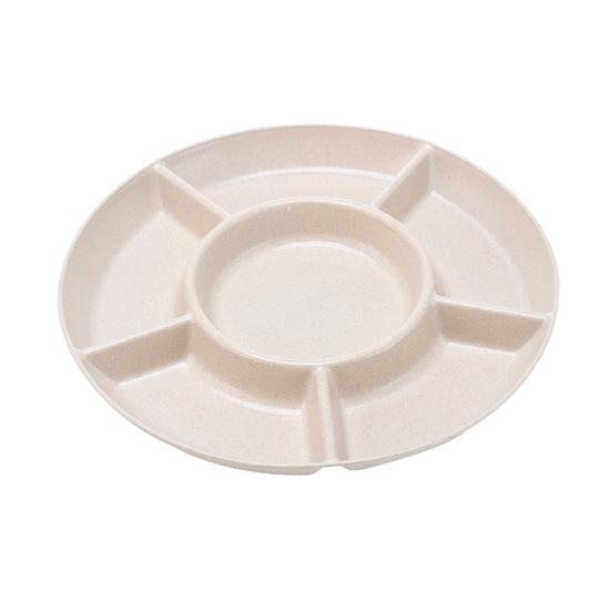 Food Storage Tray Multi-functional 6 Grid Design Novelty Large Capacity Snack Tray for Household