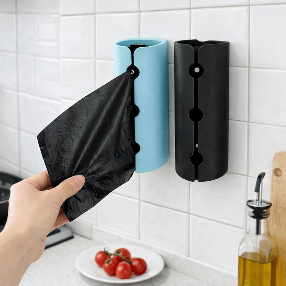 Large Capacity Plastic Bags Container Plastic Garbage Bag Dispenser Trash Bags Storage Box Kitchen