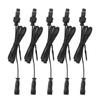 5 Pcs 3.3ft Deck Light Extension Cable 2 Pin IP67 Waterproof Extension Cord Male Female Connector
