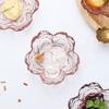Блюдце со вкусом цветущей сакуры, с узором «молоток», из розового стекла, для соуса, маленькое блюдце, блюдце для уксуса, приправа для хот-пота, ресторанное блюдо