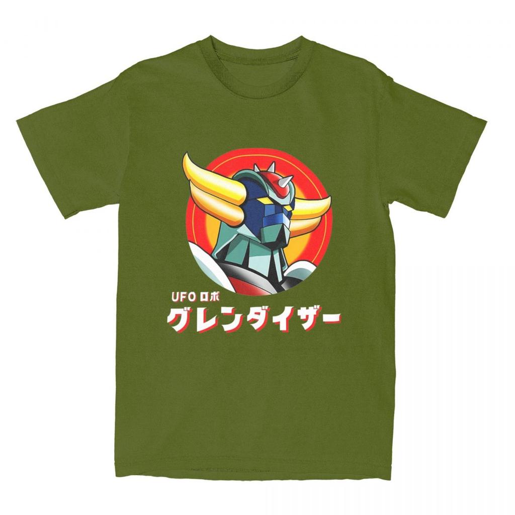 Japanese Goldrake Anime T Shirt Men Vintage Manga Funny Cotton T-Shirts Summer O-Neck Harajuku Tees Wholesale Oversized Clothes