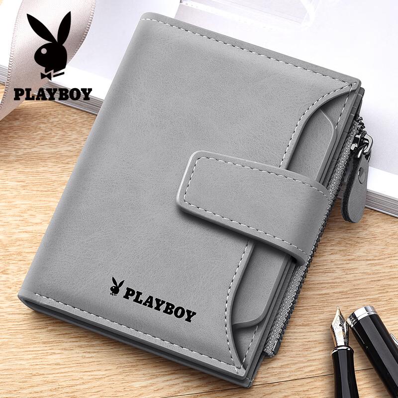 PLAYBOY Мужской бифолд кошелек из ПУ кожи