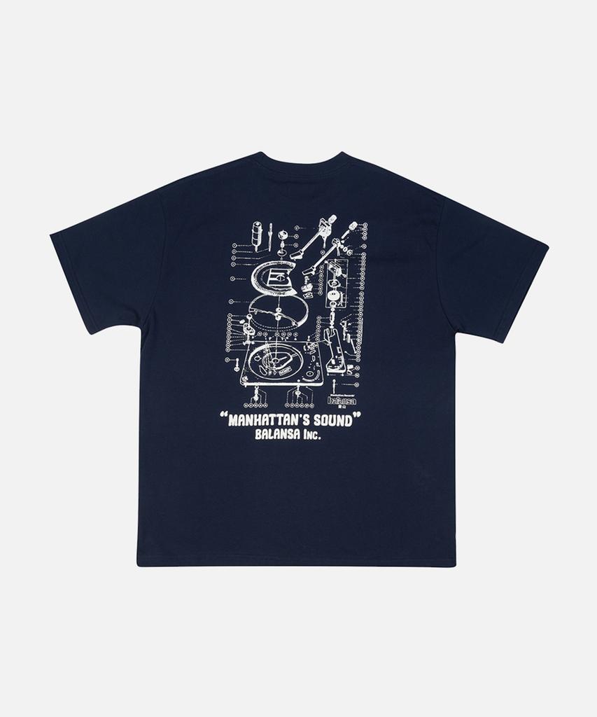 Maenhatanlekojeu Mr X Баланса Проигрыватель S/S - Темно-синий